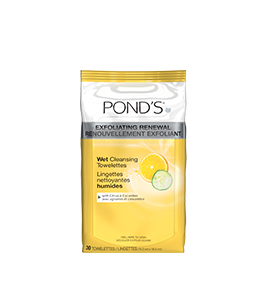 Pond's Exfoliating Renewal Wet Cleansing Towelettes With Citrus & Cucumber