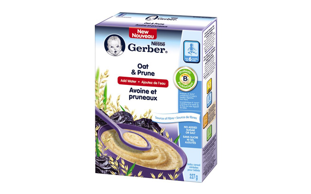 Nestle Gerber Oat & Prune Baby Cereal